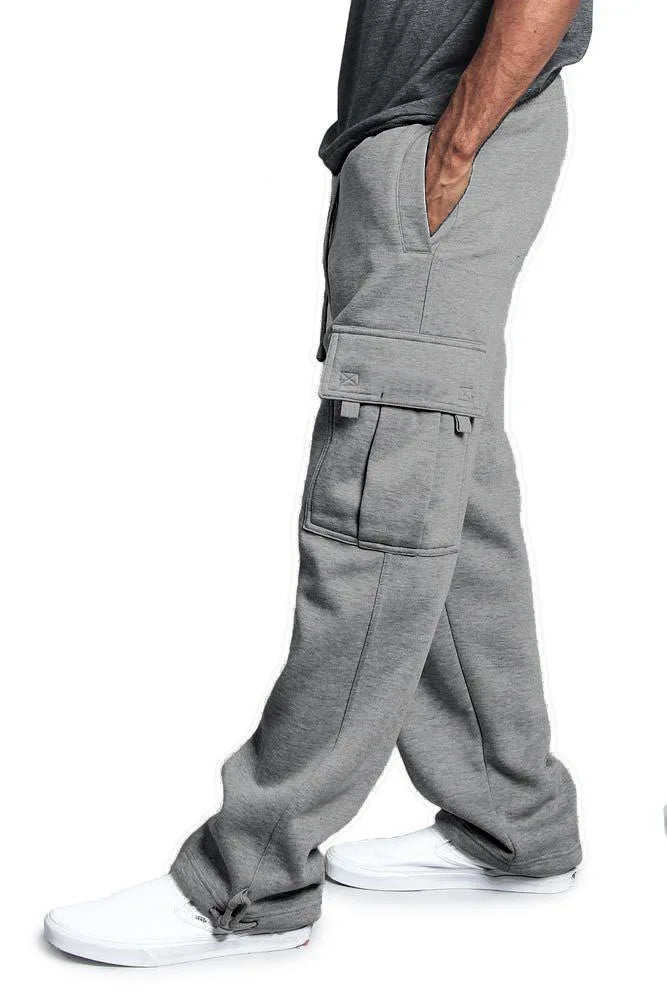 Spring and Autumn New Men's Sports Leisure Trousers Multi-pocket Loose Solid Color Cargo Work Pants Streetwear Men Pants