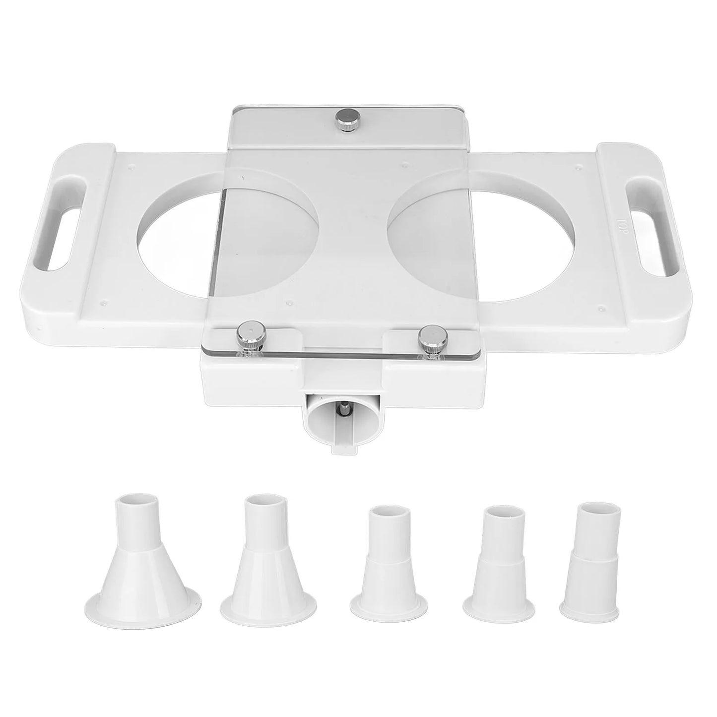 Hamburger Press Patty Maker Hamburger Pressing Mould Maker Tool 2 Holes for Sausage Filler Meat Grinder Burger Press Maker