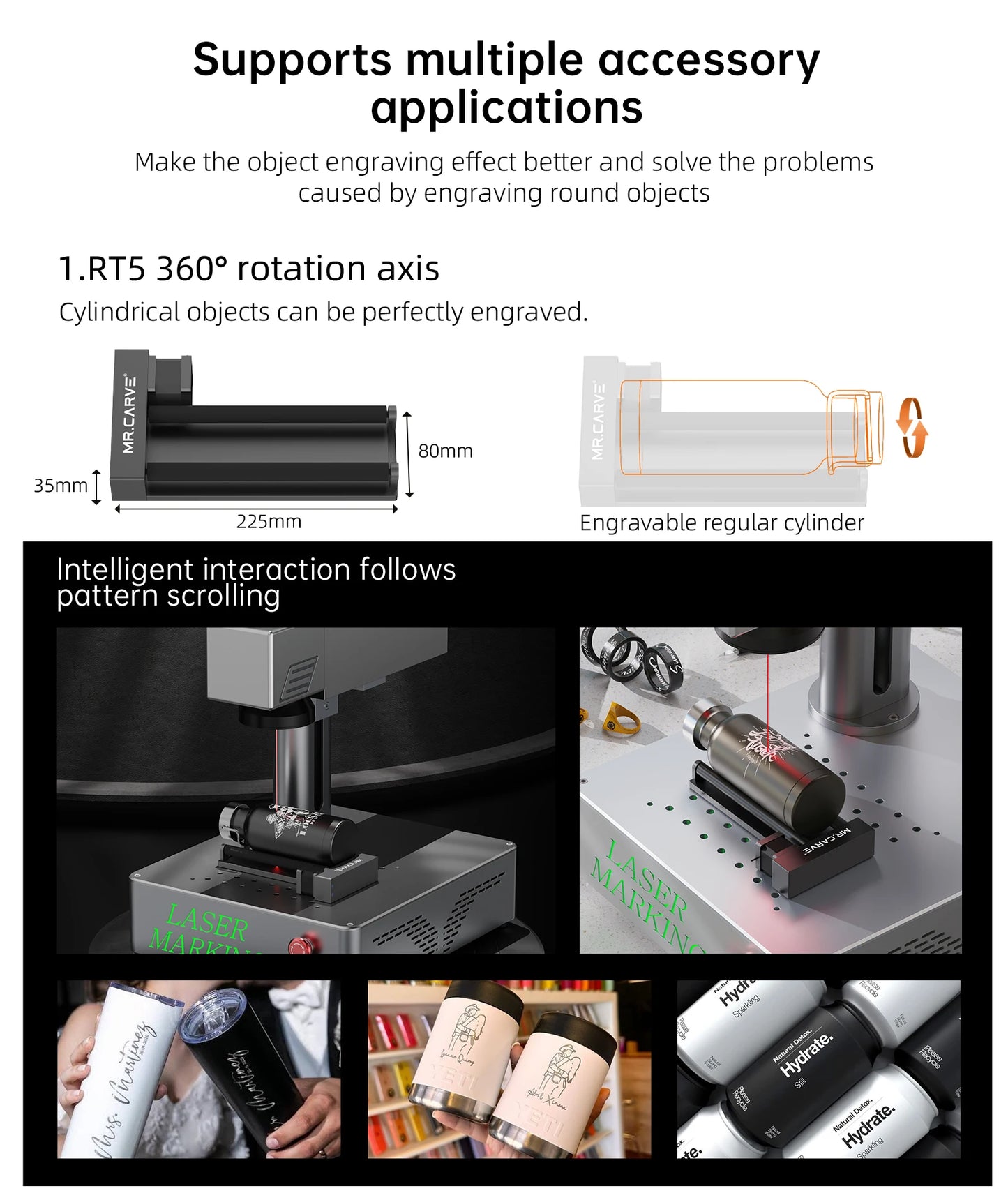 DAJA S4 Fiber Laser Marking Machine High Power Business Industrial Portable Engraver Engrave All Metal Jewelry Plastic Leather