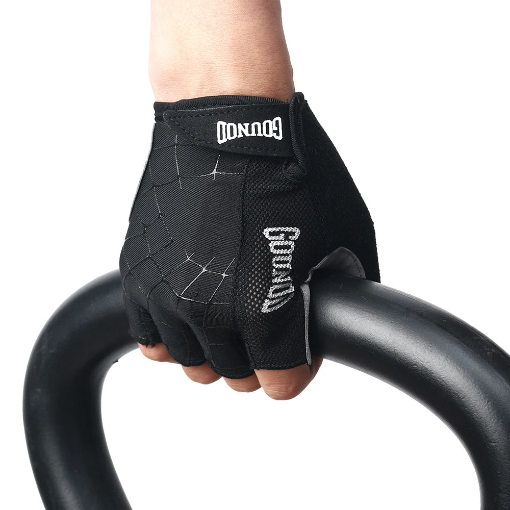 1 Pair Gym Gloves, Workout Gloves, Fingerless Gloves for Weightlifting, Lightweight Breathable Fitness Gloves, Sports Gloves
