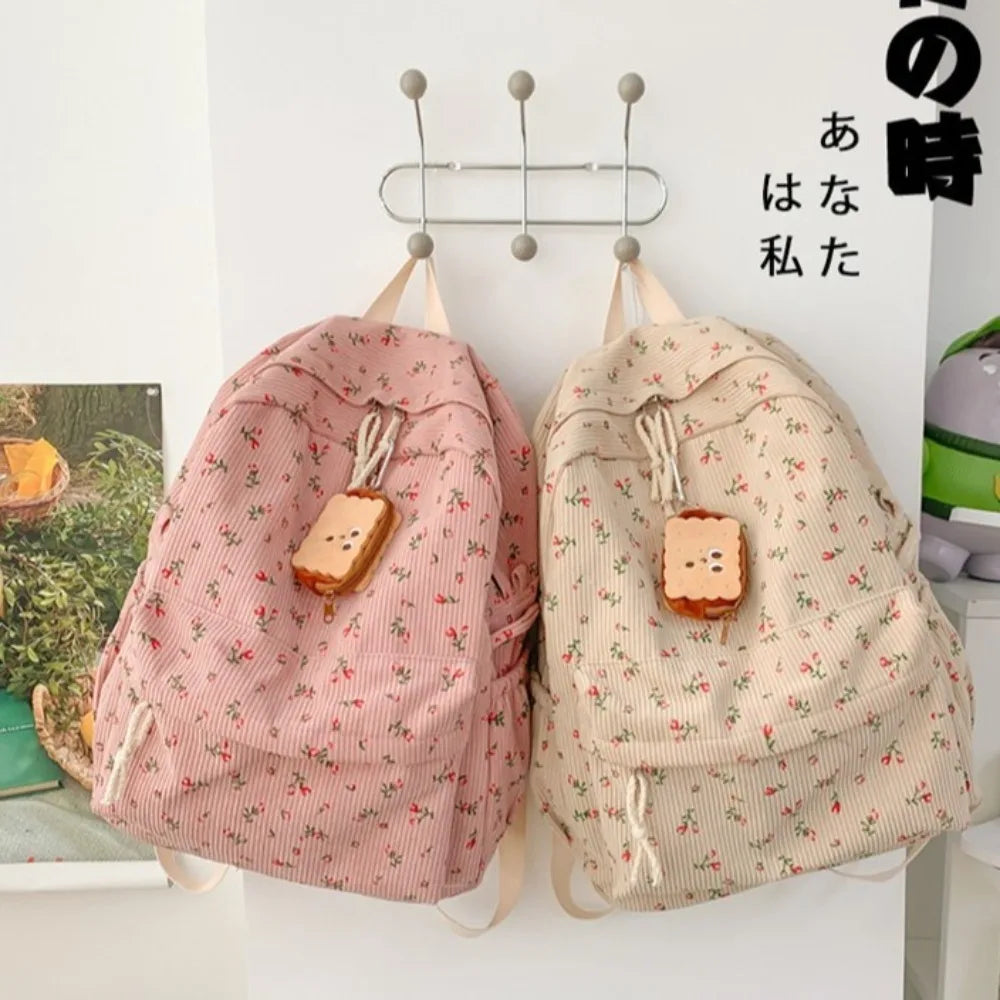 New Large Capacity Children's School Backpack Lightweight Floral School Bags Students Schoolbag Boys Girls