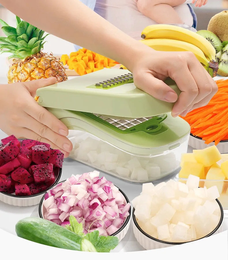 Vegetable cutting artifact Multifunctional grater Potato slicer Shredder Onion dicer Vegetable cutter