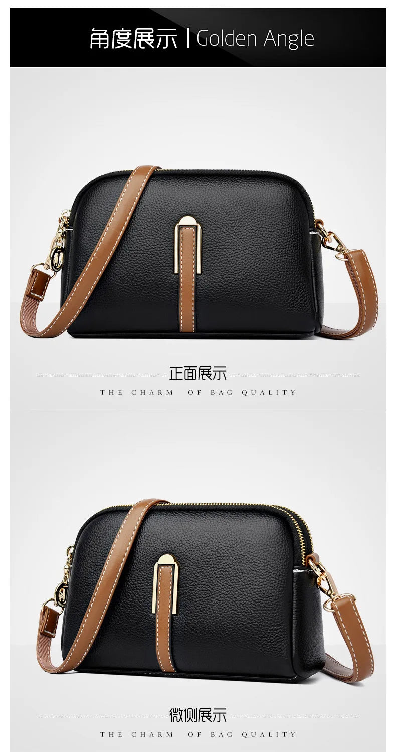 Women's bag 2025 new spring/summer shell bag, simple shoulder bag, zero wallet texture, western-style crossbody small bag