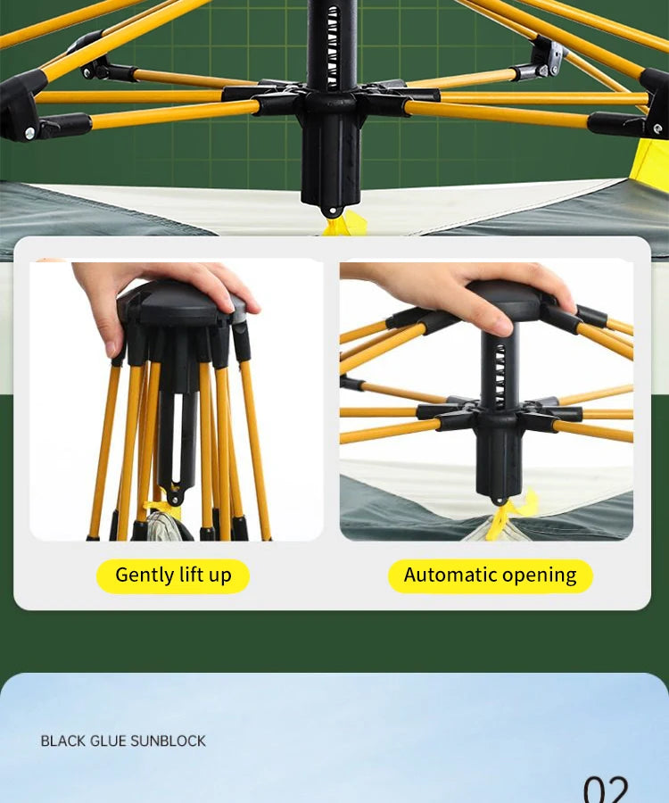 Instant Tent,Instant Pop Up Tents,Easy and Quick Setup Camping Tent,Windproof Waterproof with Rainfly for Outdoor Camping/Hiking