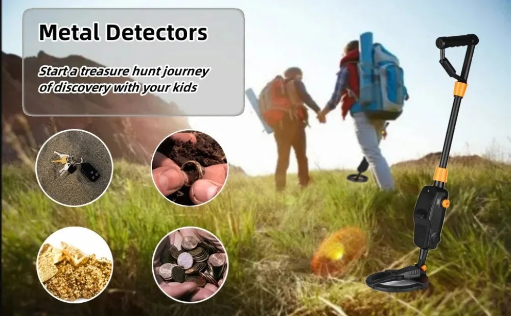 LCD Display Underground Metal Detector Audio Alarm Waterproof Metal Pinpointer Ergonomics Durable Handheld Metal Finder