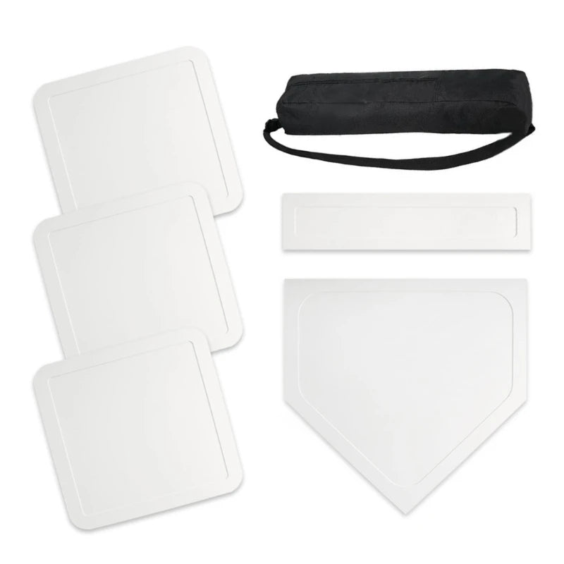 Exercise Home Plate Baseball Softball Base Set For Pitching Hitting Practice 24BD