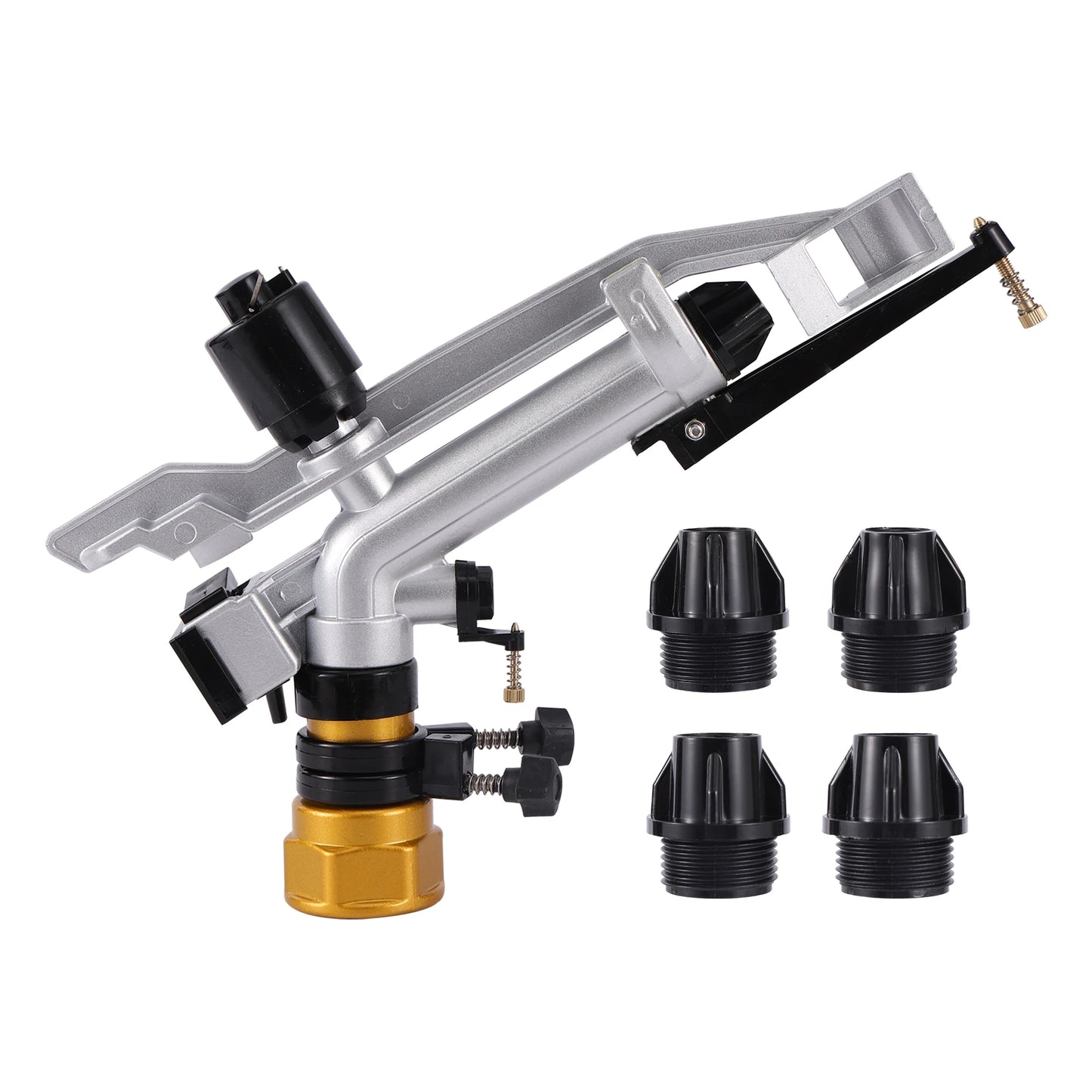 Garden Irrigation 1.2/1.5inch Internal Thread Long Distance Sprinkler Agricultural Garden Lawn Outdoor Large Range Spray Gun