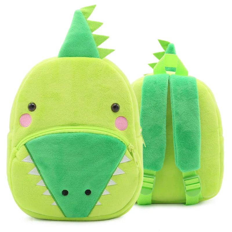 Cute cartoon animals school bags for Kindergarten kids backpack boys girls plush backpack
