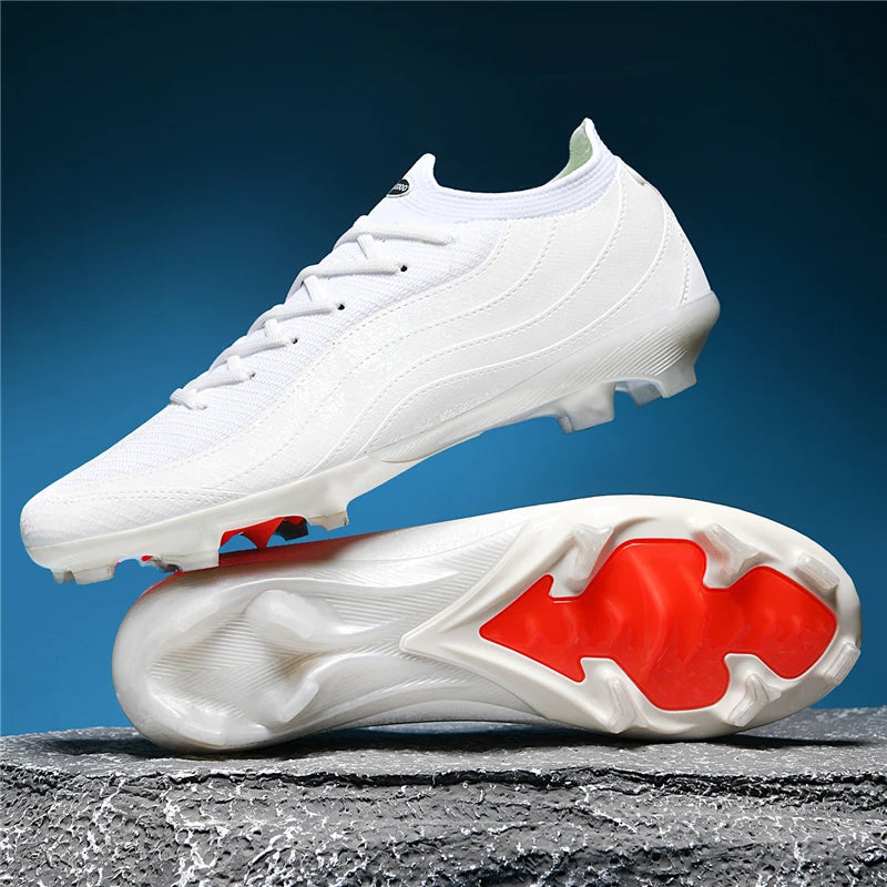 New Men's Soccer Shoes Professional Football Boots Non-Slip Cleats FG/TF Grass Outdoor Training Athletic Sneakers