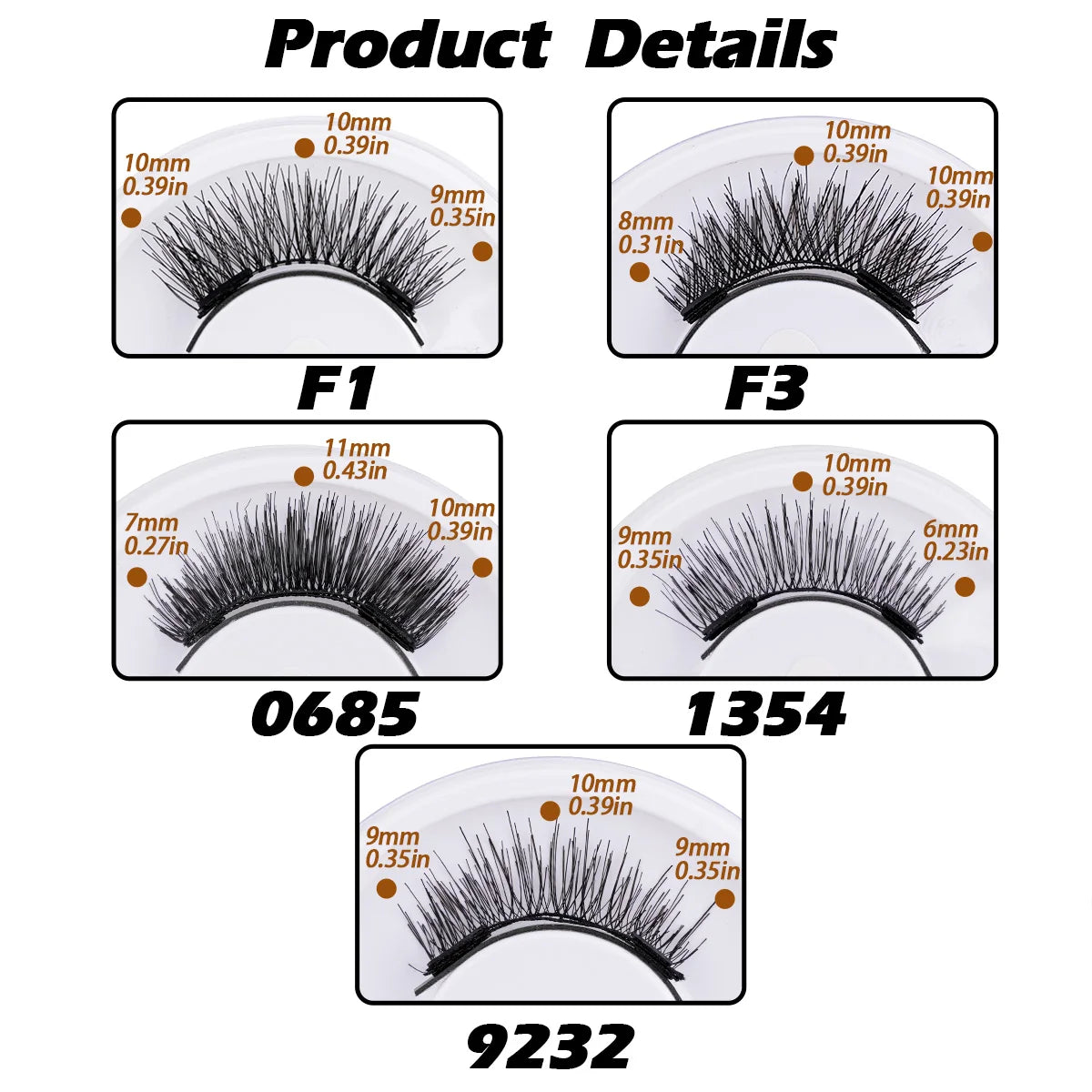 5 Pairs Reusable Magnetic Lashes Set with Magnetic Tweezers Makeup Tool 5 Style Faux Mink Lashes Curly Eyelashes Extension Kit
