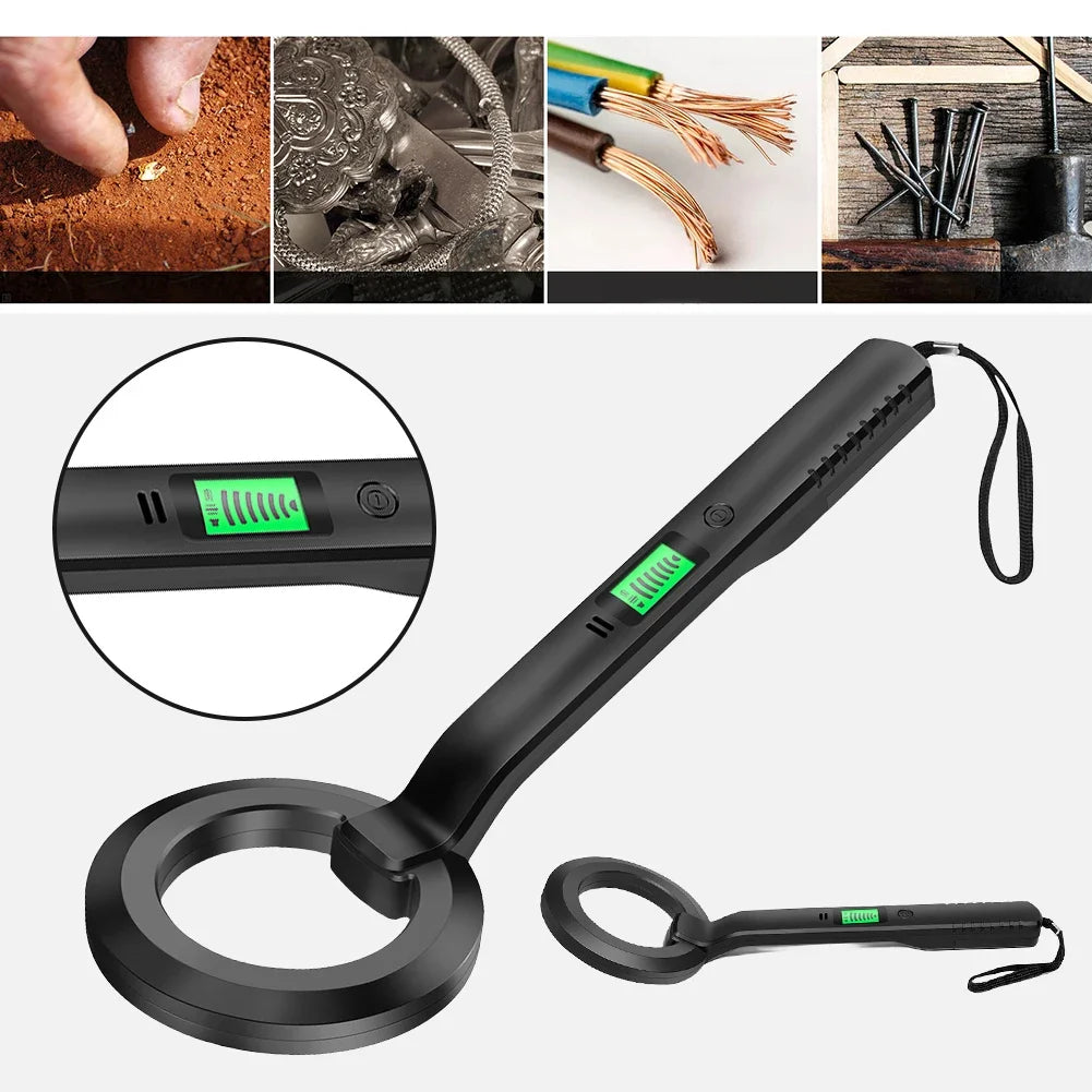 Metal Detector High Sensitivity Coil Metal Detect Tool 360°Scanning Security Checker 3 Modes for Treasure Hunting Metal Detect