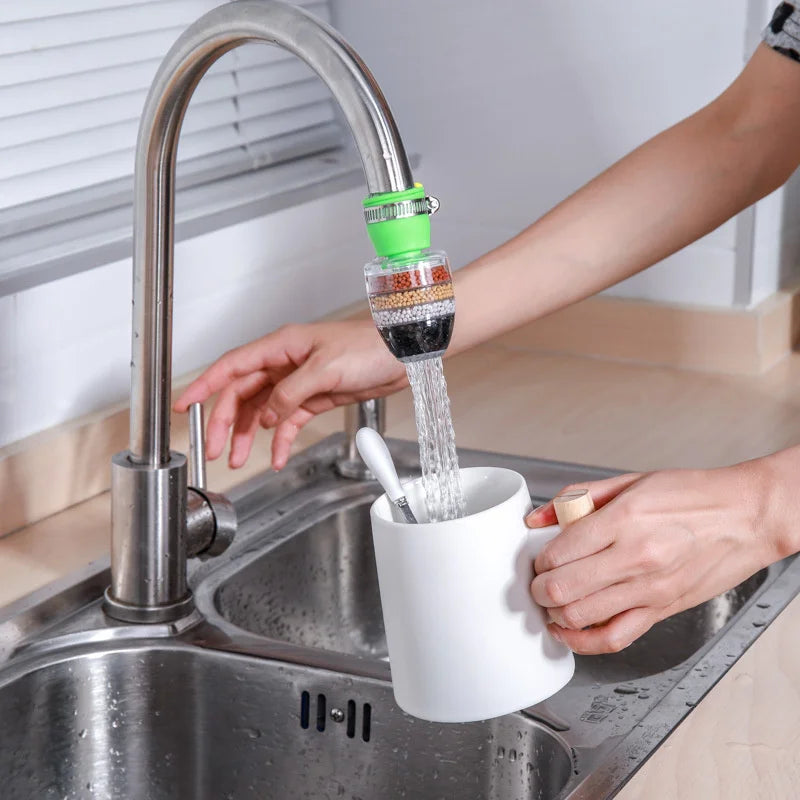 Universal Water Filter 6 Layers Faucet Filter Kitchen Foamer Shower Water Purifier for Bathroom Household Kitchen Accessories