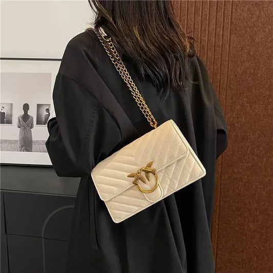Ladies' elegant crossbody bag with shoulder strap design, made of high-quality leather material, classic and popular