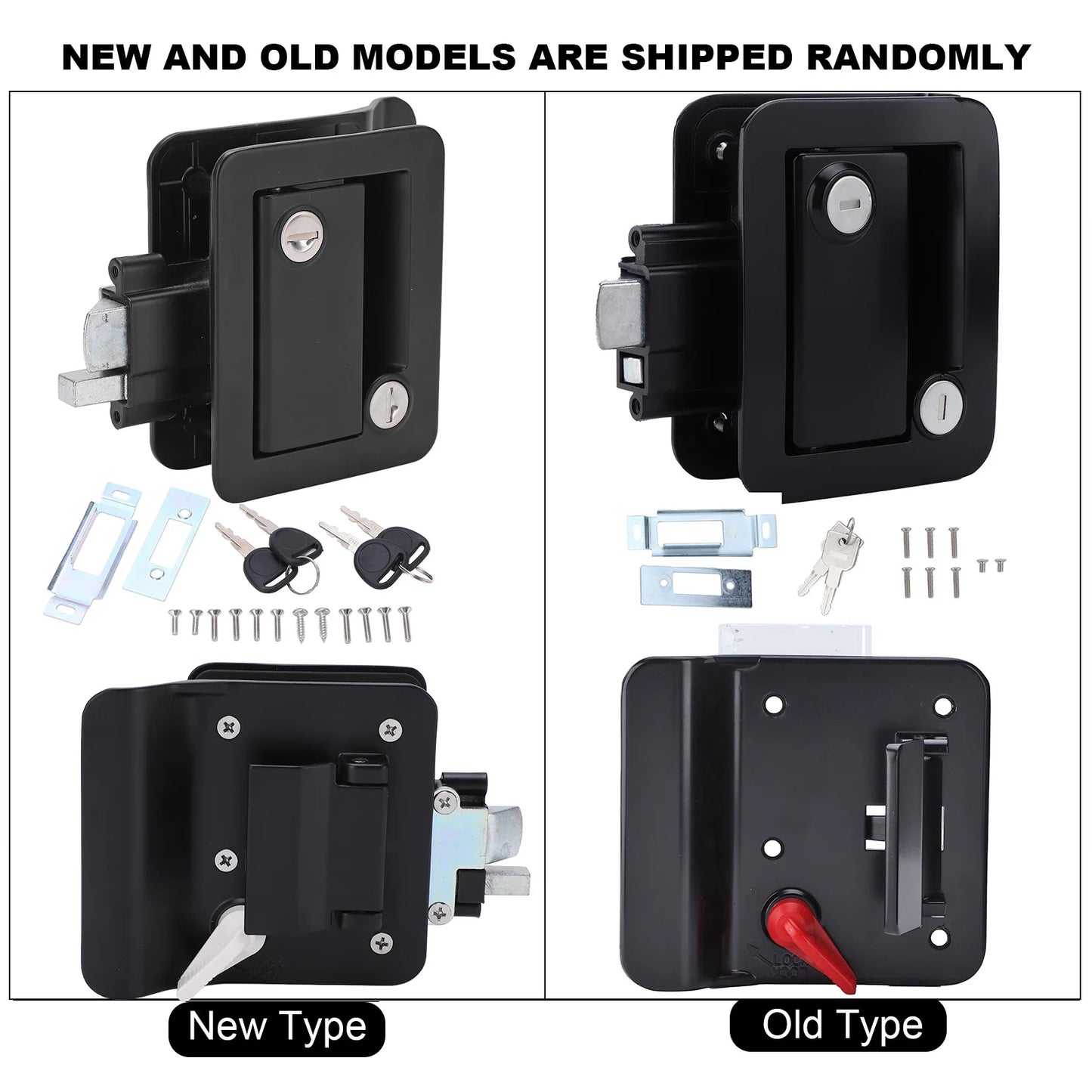 Auto Parts RV Door Lock Trailer Door Latch Inside Outside Double Open Zinc Alloy Galvanized for Large Vehicles Trailer Door Lock