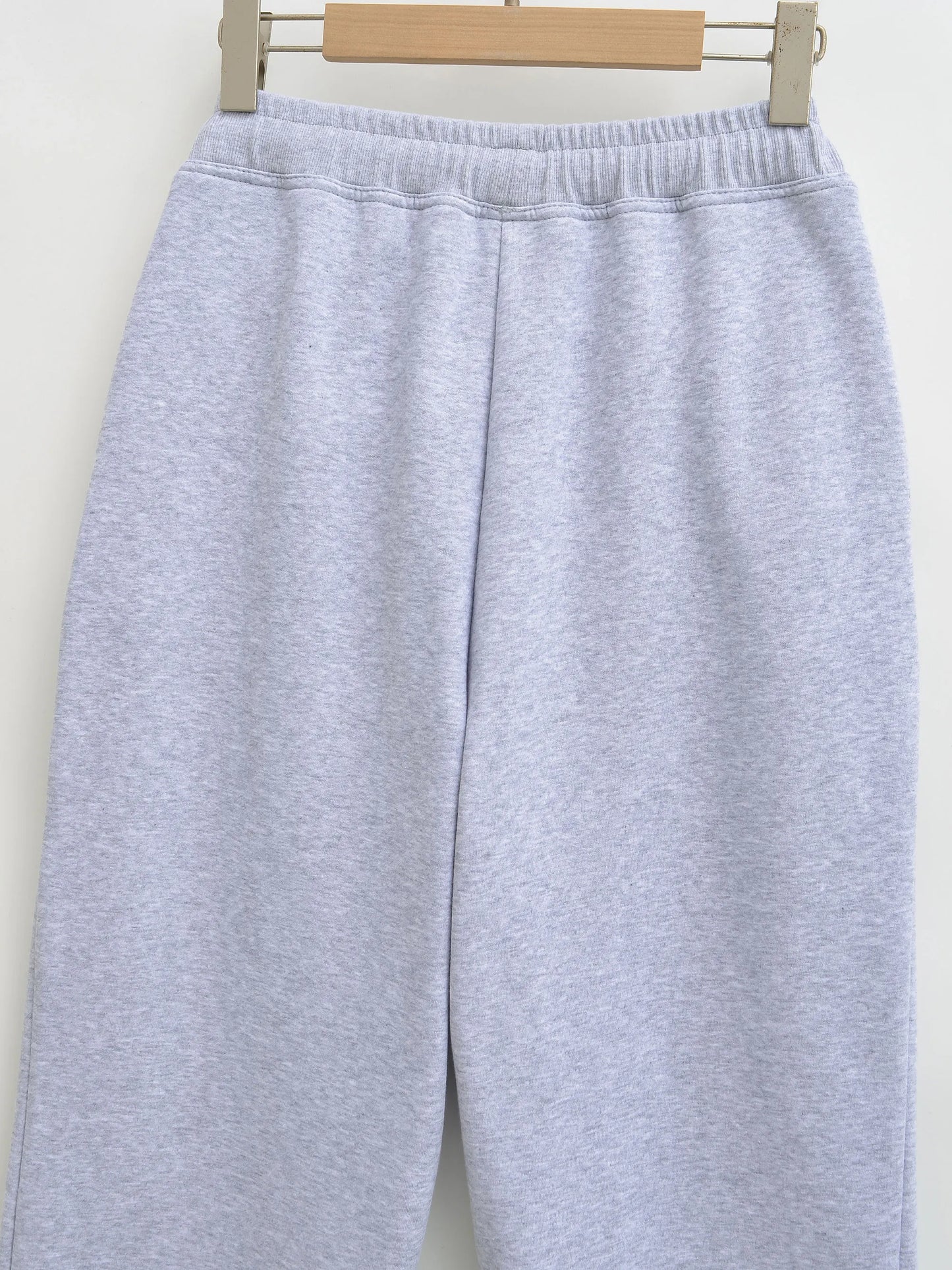 HH Women Solid Pants Suits Pullover Coats Hooded Sweatshirts Drawstring Wide Leg Trousers Autumn Casual Woman Jogging Pants Sets