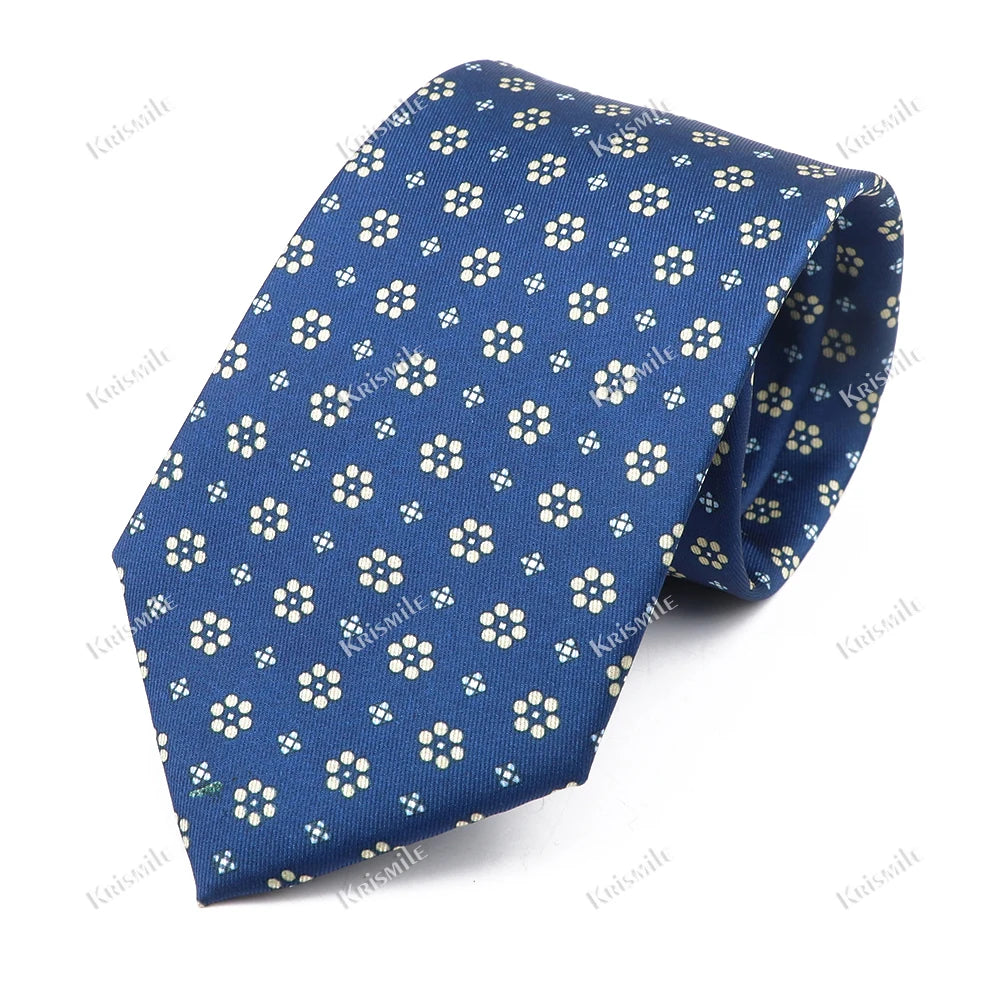 New Design Bohemian Style Necktie For Men Silk Touch Soft Blue Red Yellow Necktie Fit Wedding Party Business Office Accessory