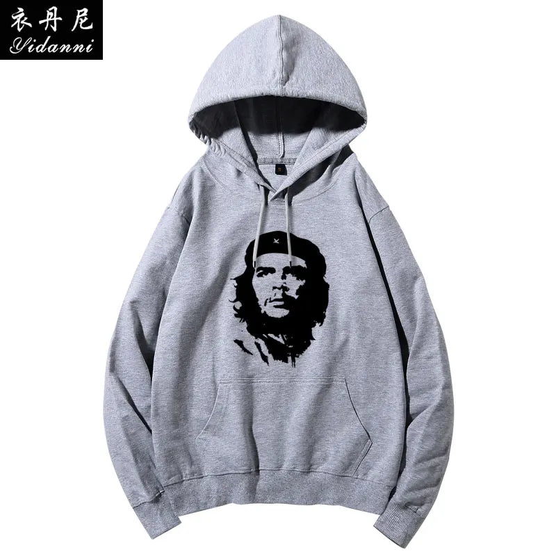 Cuban Red Revolutionary Hero Che Guevara Hooded Sweatshirt Printed Men's and Women's Casual Pullover Long-sleeved Hoodies Tops
