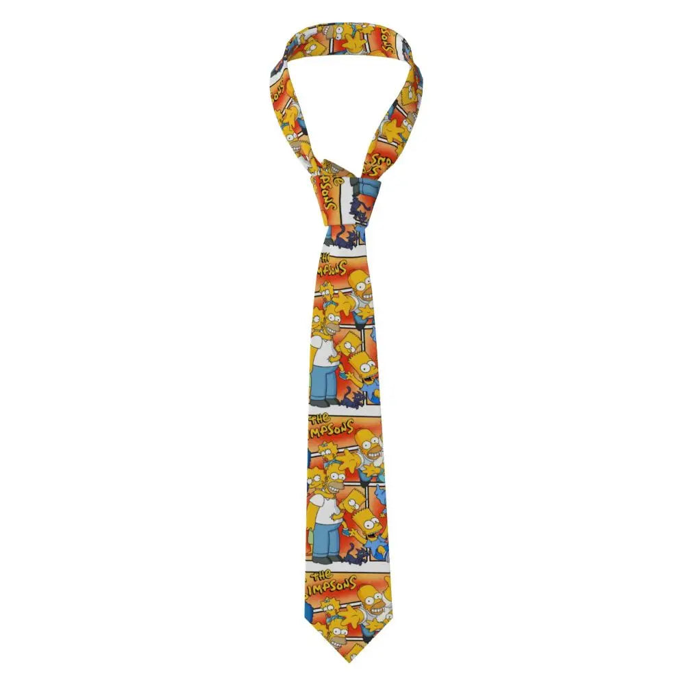 Personalized The S-Simpsones Homer Neck Ties Men Formal Silk Wedding Neckties