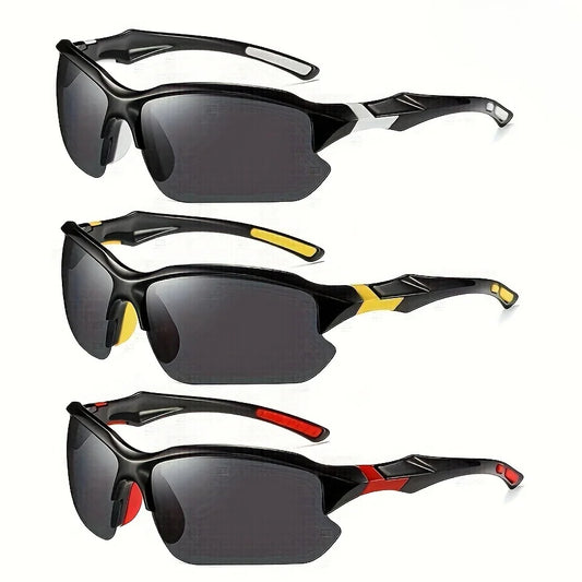 Outdoor Polarized Fashionable Sports Glasses for Men and Women, Windproof Suitable for Baseball Running Fishing Golf and Driving