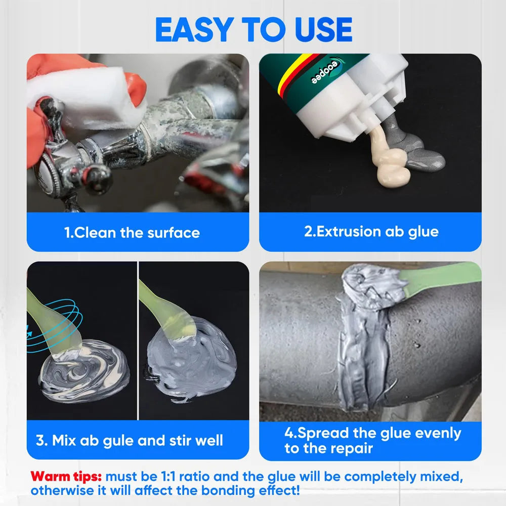 Epoxy resin AB Glue Strong bonding Transparent adhesive High viscosity waterproof Repair metal, ceramics, electronic components