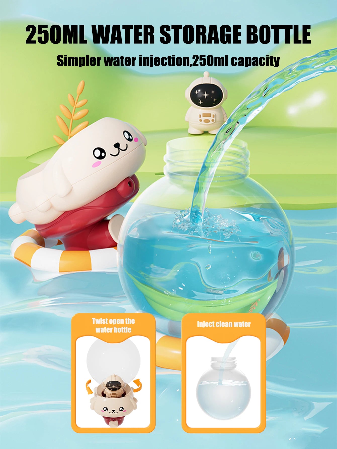 Baby Bath Toy, Bathing Cute  Elephant Shower Swimming Water Spraying Clouds Shower Bath Toy For Kids Water Playing Toy