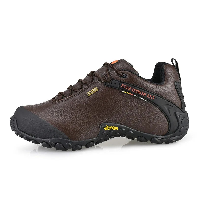 Genuine Leather Autumn Winter Men Outdoor Sneakers Casual Shoes Men's Walking Boots Climbing Shoes Flats Safety Work Shoes