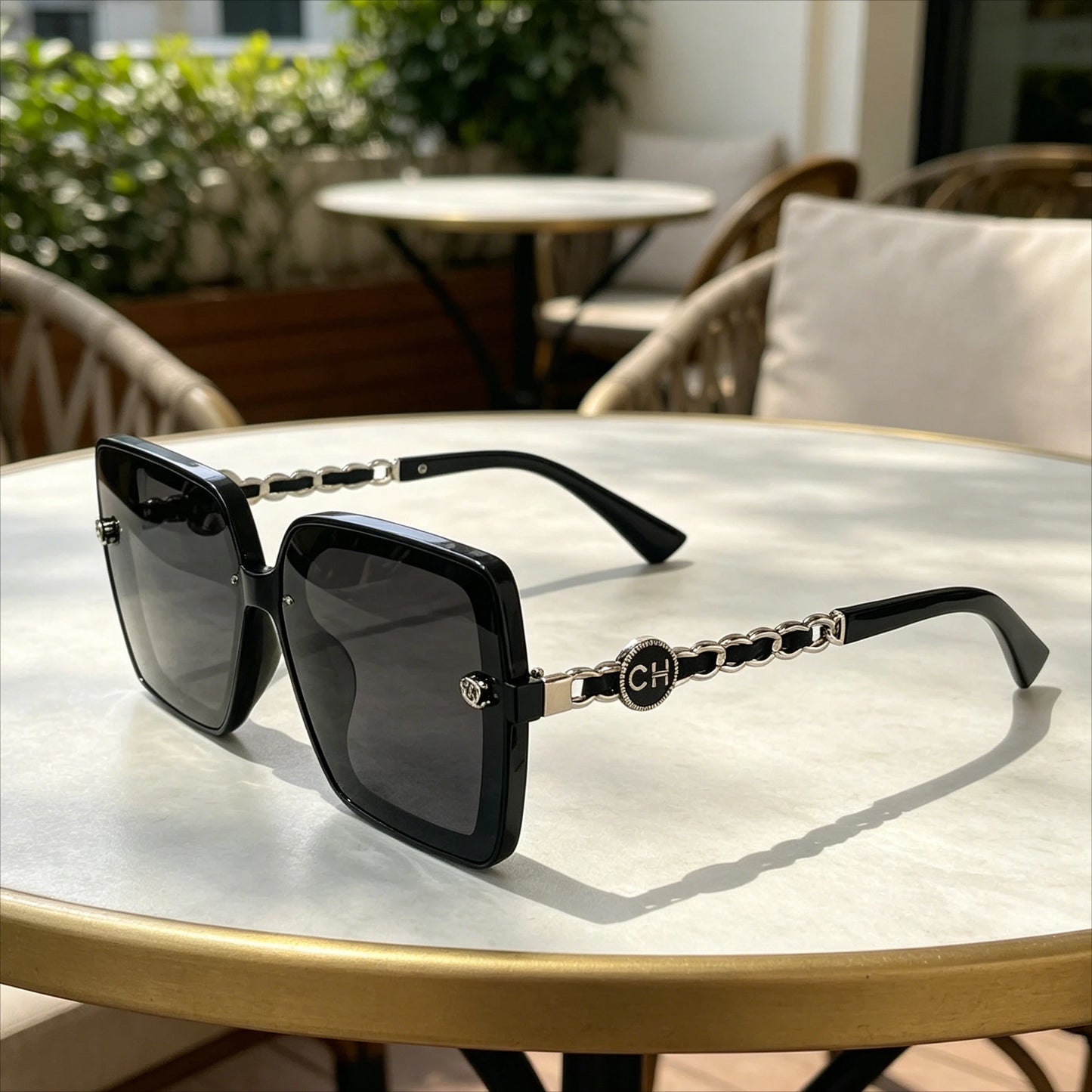 Fashion New Shades Sunglasses for Women Polarized Large Frame Square Retro Sun Glasses Gradient Ladies Sunglass for Men UV400