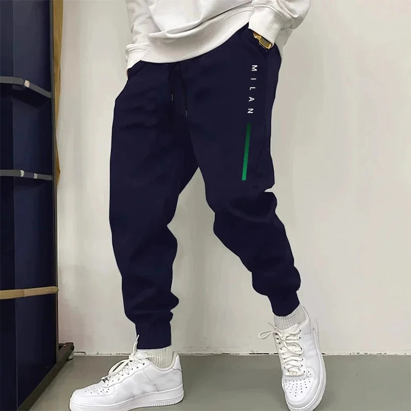 Print Mens Casual Pants 2025 New Style Autumn Winter Joggers Male Fashion Streetwear Lounge Wear Outdoor Sporty Sweatpants
