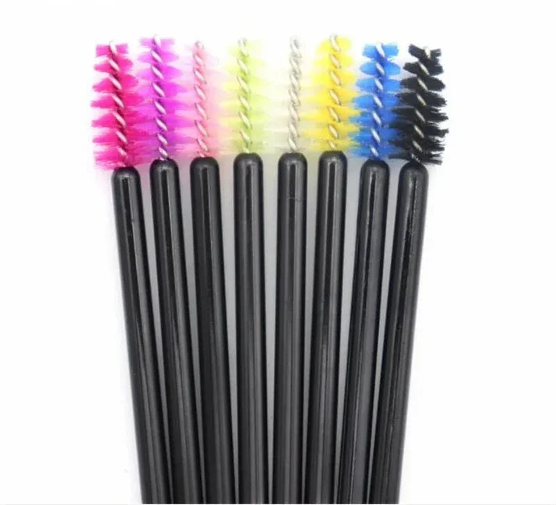 50/100 Disposable Eyelash Micro Brush Eyebrow Comb Mini Mascara Wand Applicator Microbrush Lash Extension Supplies Makeup Tools