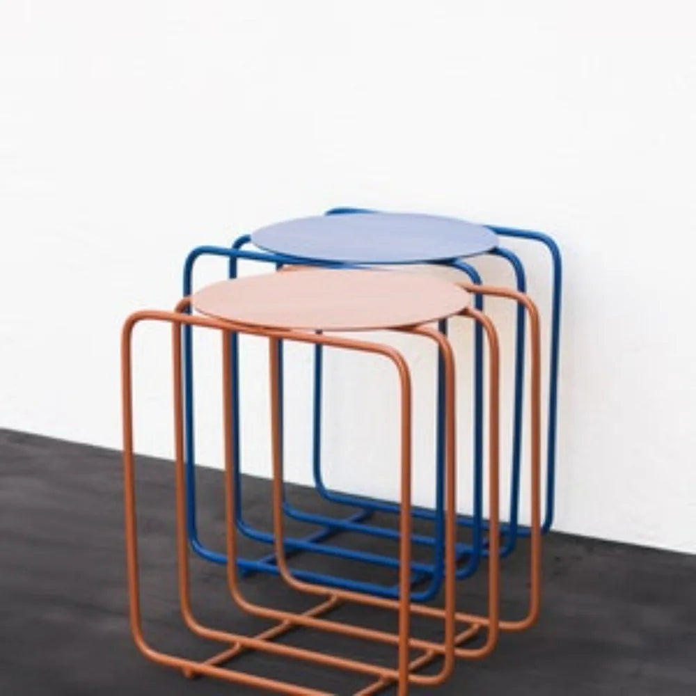 Modern Nightstand, Funky Bedside Table, Shelf Unit, Plant Stand, Vinyl Record Storage, Cute Coffee Table for Livingroom Bedroom