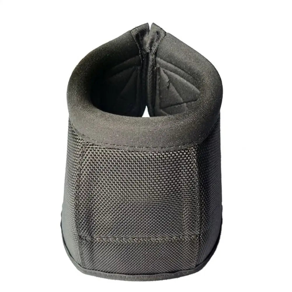 1pair Durable Horse Feet Guards Black Oxford Fabric Horse Boots Reusable Sturdy Hoof Wrists Protector Horse Gear Supplies