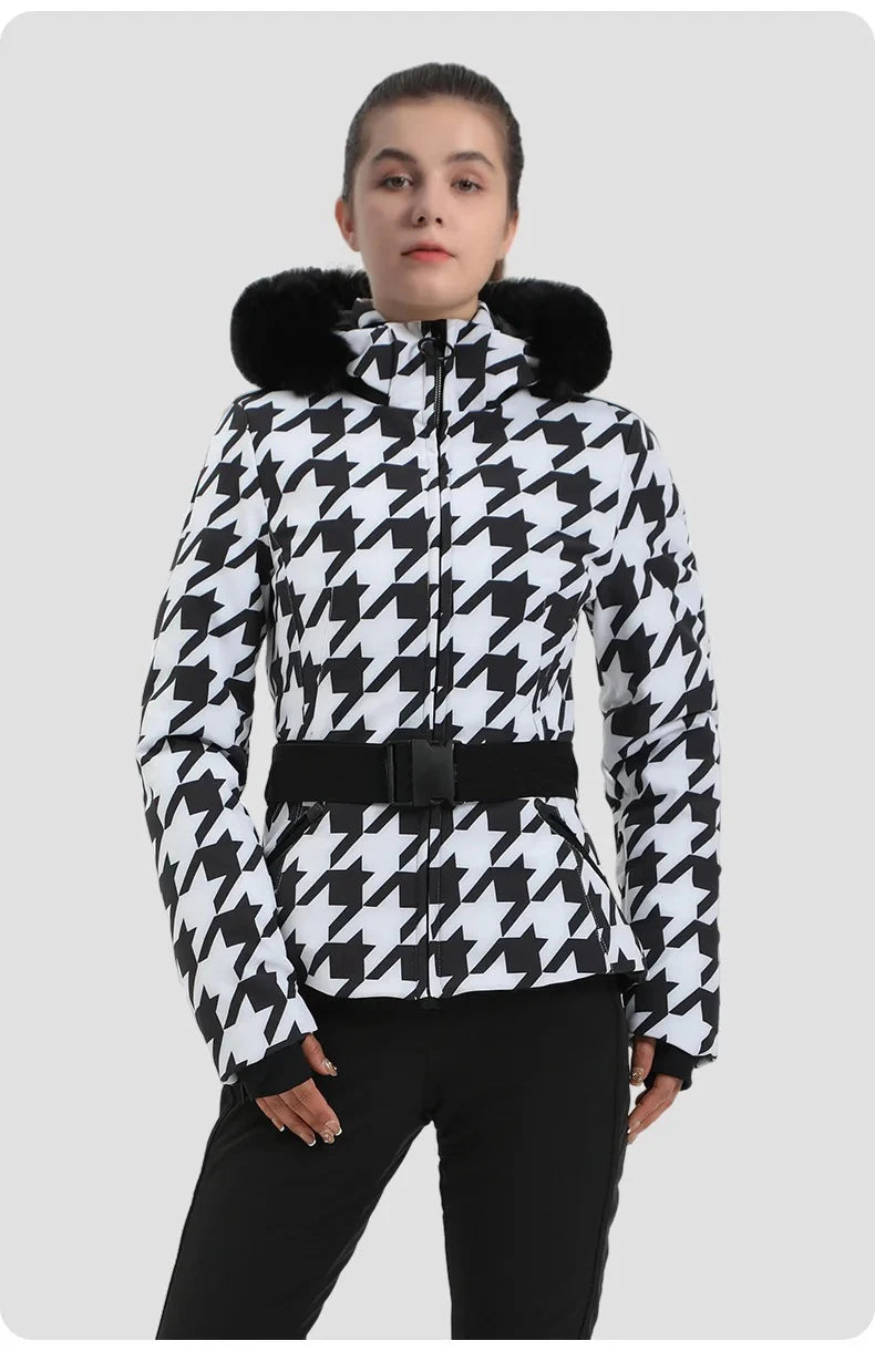 Ski Jackets 2025 Mountain Winter Hooded Woman Snowboard Clothes Outdoor Sports Skiing Overcoats Windproof Thermal Snow Tracksuit