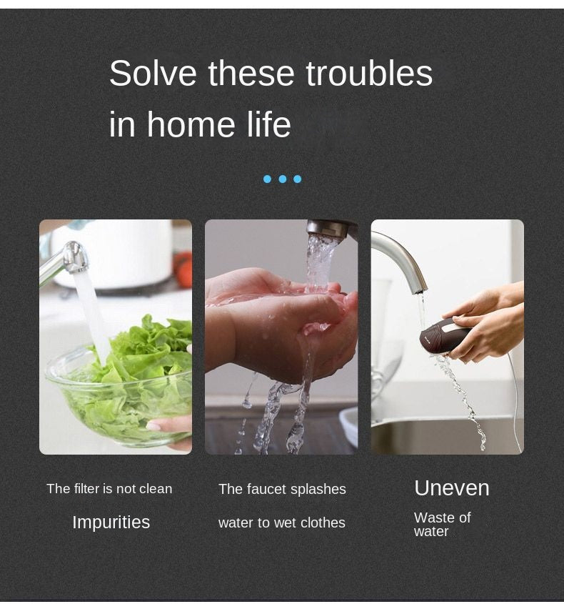 Faucet Filter Kitchen Household Water Purification Tool Six-layer Splash Proof Universal Shower Extension Filter