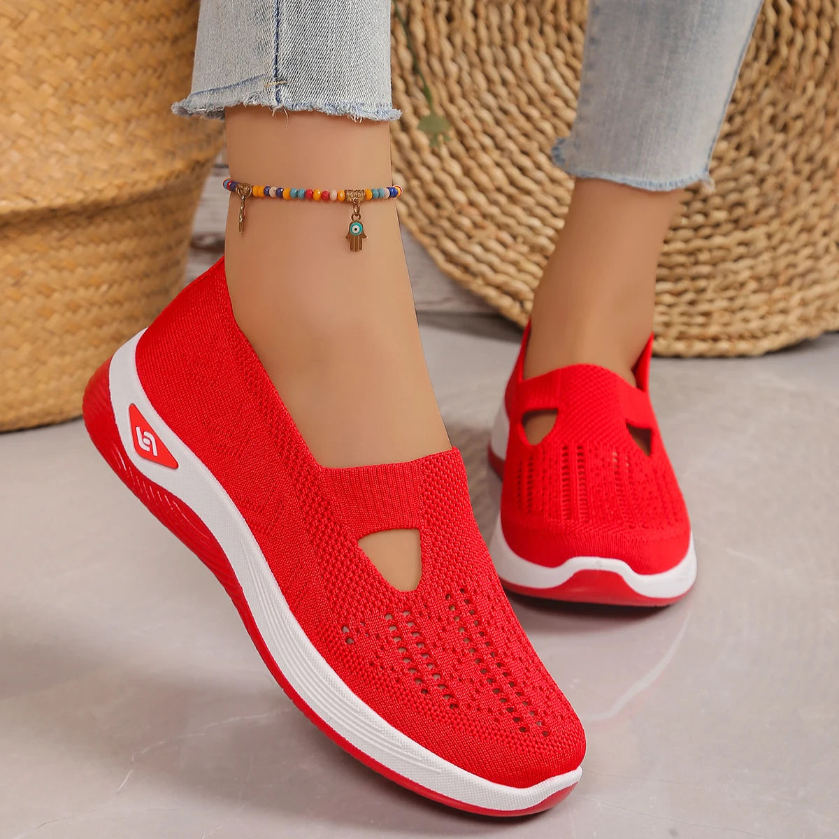 women's summer shoes - casual sneaker, simple, Lightweight, breathable, one-foot pedal women shoes sale shoes with free shipping