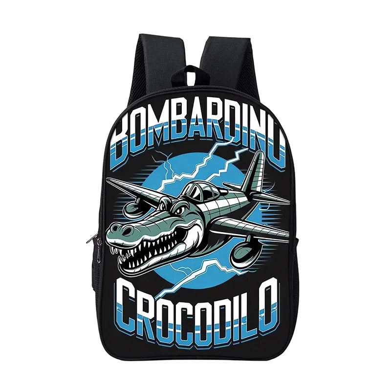 Cartoon Anime Game School Bag for Boy Girls Durable and Softback for Books Bag Italian Brainrot Children Backpack