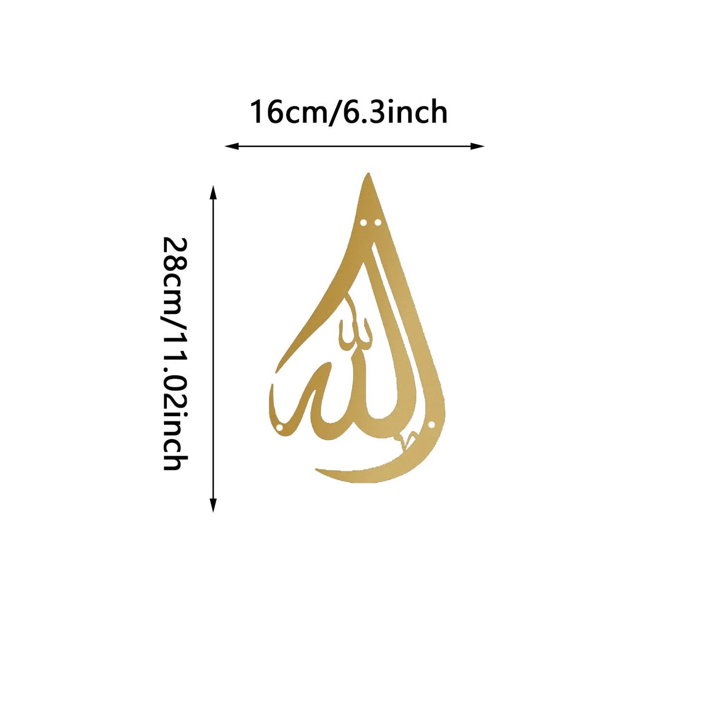 Religious Belief-inspired Islamic Metal Wall Art: Alhamdulillah Arabic Wall Decor for Ramadhan Feast and Stylish Islamic