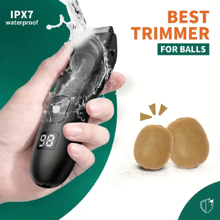 Mens Body Hair Trimmer for Men Balls Women Lady Shaver Hair Removal Bikini Trimmer Groin & Body Shaver Groomer Arm Beard Razor