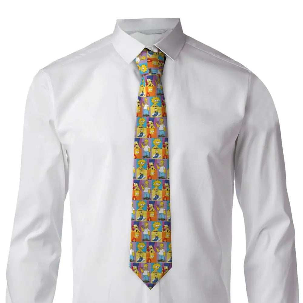 Personalized The S-Simpsones Homer Neck Ties Men Formal Silk Wedding Neckties