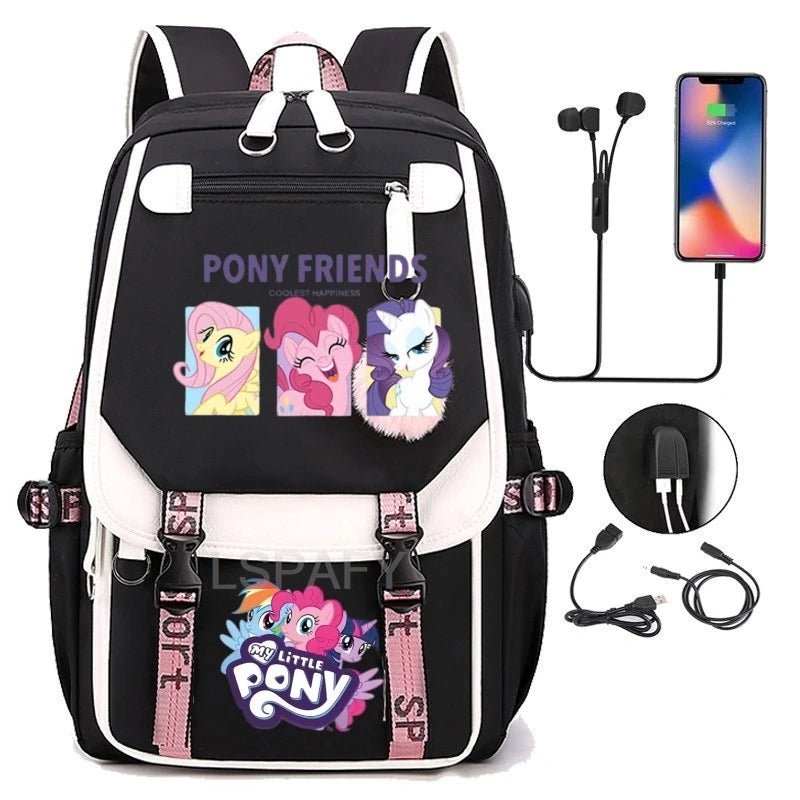 My Little Pony SchoolBags Fashion Boys Girls Backpack Rucksack Casual Travel Multipocket Book Bags New Semester Gift