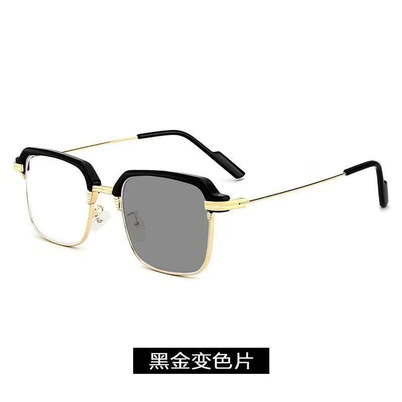 Photochromic Reading Glasses High Definition Men's Anti-blue Presbyopia Eyewear Metal Fashion Classic Hyperopia Eyeglasses