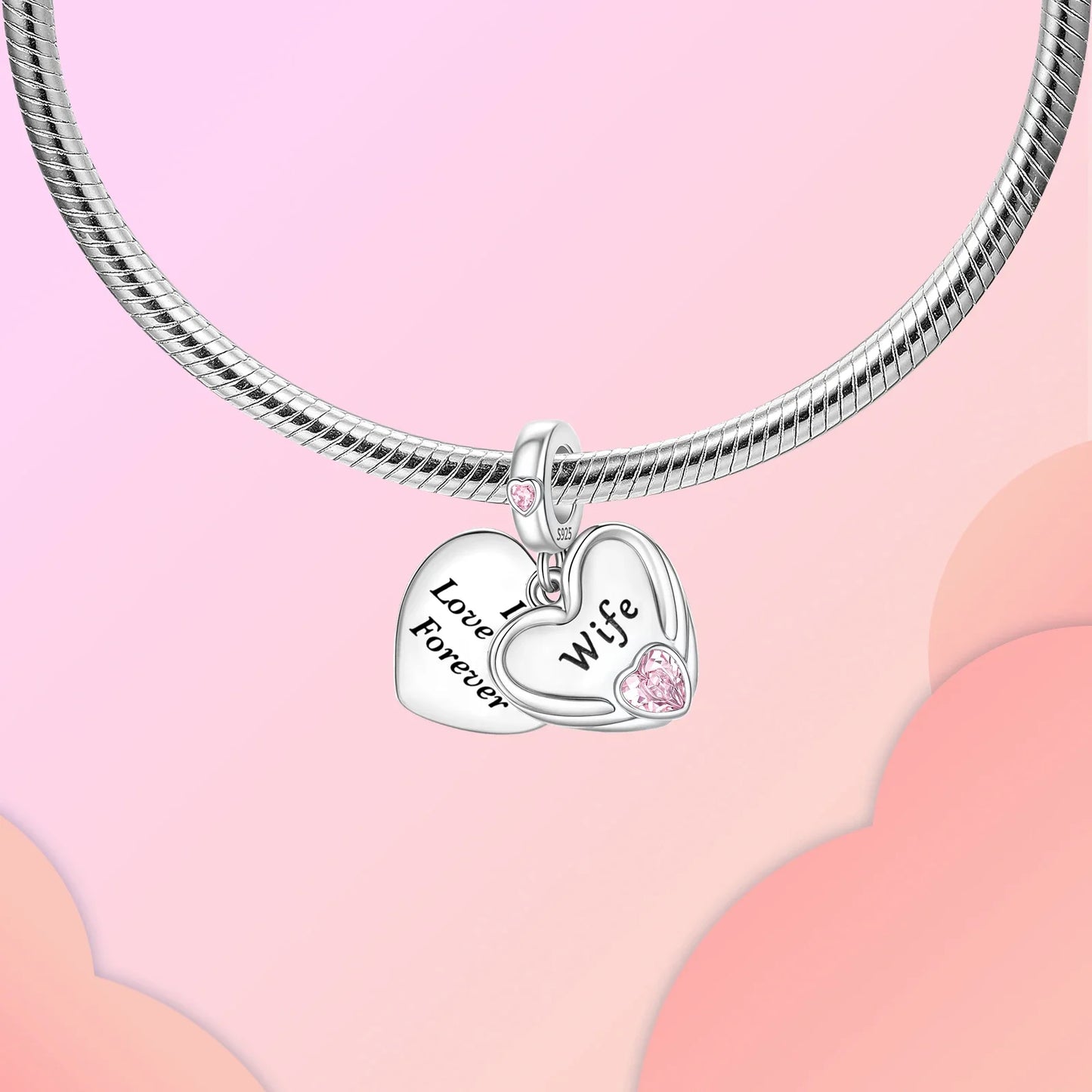 925 Sterling Silver Full series of A-Z letters pendant Charms For Original  Bracelet Charm Necklace Diy Female Jewelry