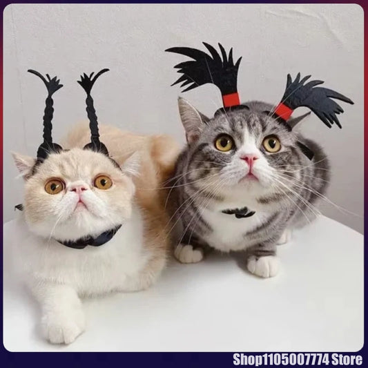 Pet Costume Funny Headwear for Cat Puppy Dog Halloween Photography Props Party Supplies Pet Accessories