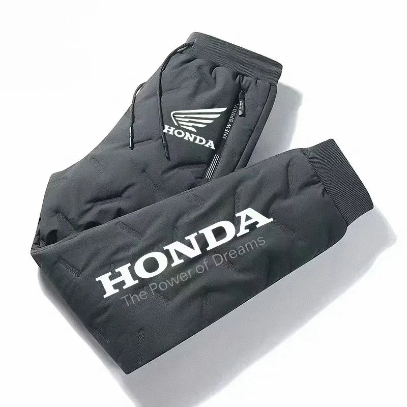 Honda Men's Winter Pants Zipper Pocket Waterproof Casual Pants Wool Lined Men's Pants Climate Pants Winter Pants Men's Waterproo