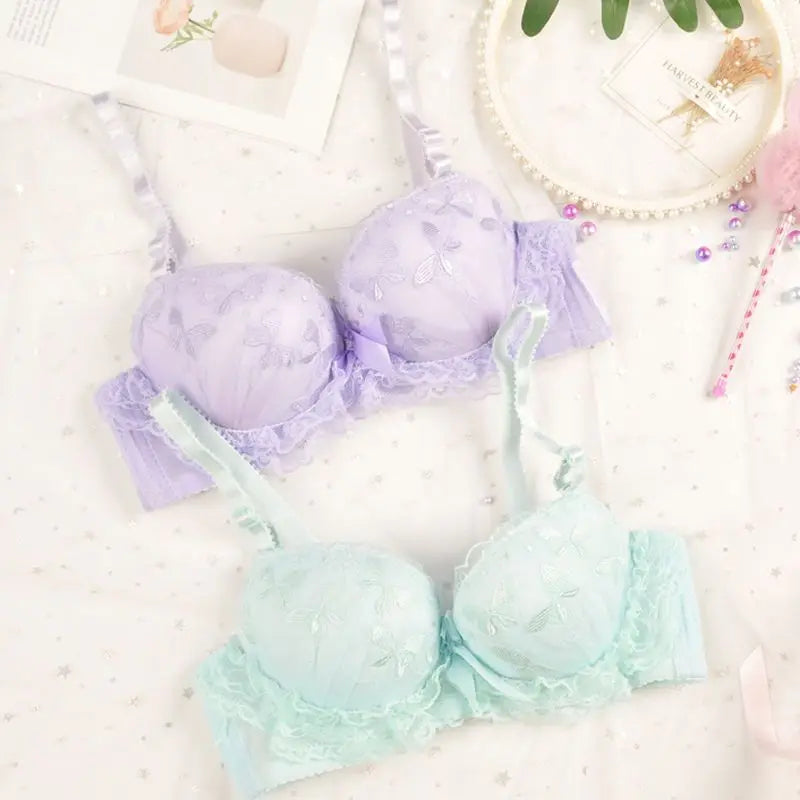 Lingerie for Woman Hot Sale Female Underwear Sexy Lingerie Set for Girls Cute Wireless Lace Lingerie Panties Set Bra Underwear