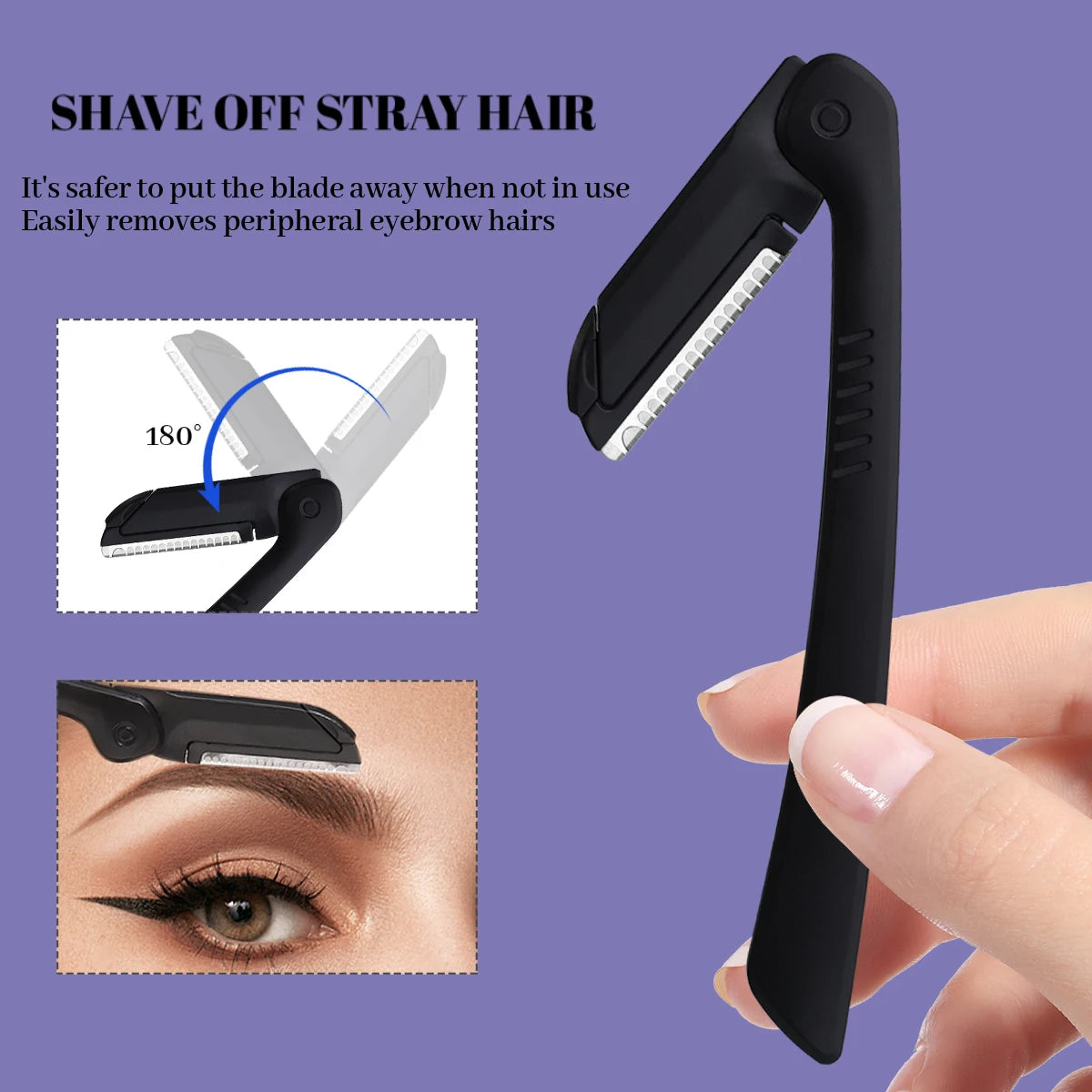 4/5/7/8pcs Eyelash Tool Set, stainless steel eyebrow trimmer, eyebrow trimmer and hair remover, suitable for both men and women.