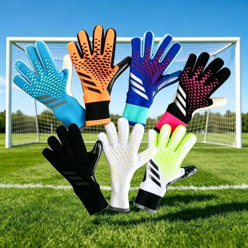 Football Goalkeeper Gloves Thickened Latex Anti-Slip Abrasion Resistant Finger Protection for Children Adult Soccer Sport Gloves