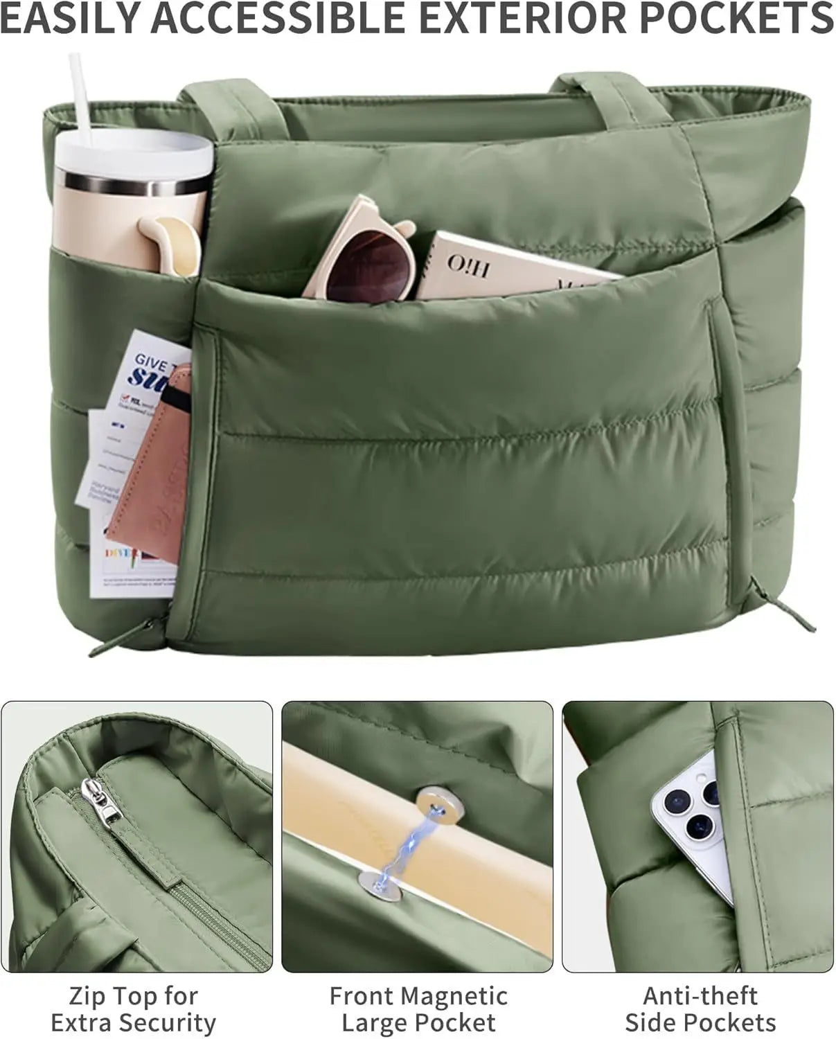 Women Tote bag large-capacity shoulder bag multi-functional travel toiletry makeup bag