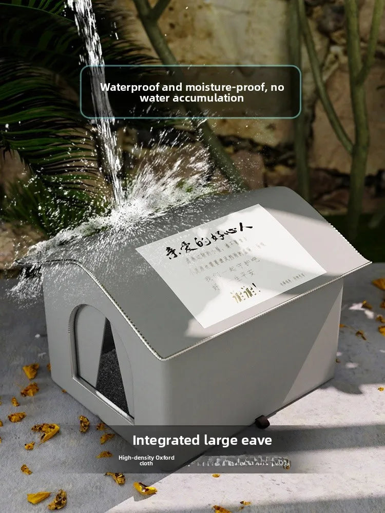 Outdoor Waterproof  Dog Shelter Winter Cold Proof Rain Sun Protection Warm All Season Universal Outdoor  House