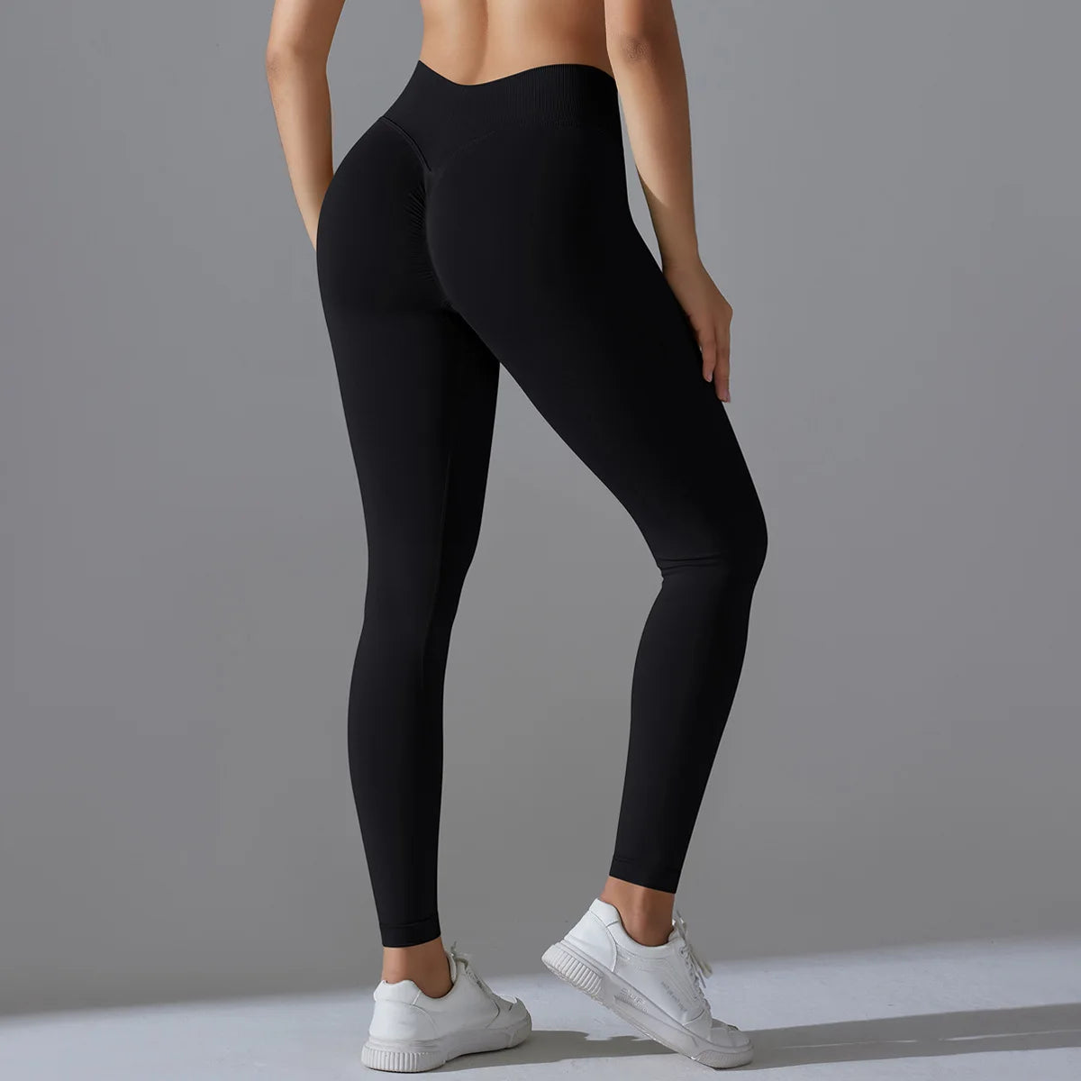 Yoga Pants High Waist Trousers Casual Workout Peach Hip Cycling Sports Gym Running Training Pant Control Slimming Booty Leggings