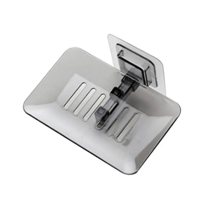 Soap Rack No Drilling Wall Mounted Double Layer Soap Holder Soap Sponge Dish Bathroom Accessories Soap Dishes Self Adhesive